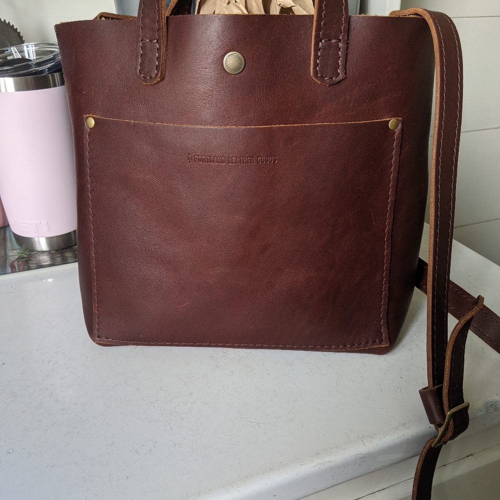 Portland Leather Goods Cognac mini